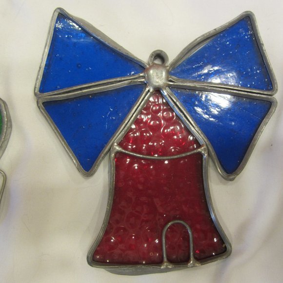 VTG 80'S HANDMADE GLASS SUNCATCHERS, SET OF 7 - Picture 6 of 8